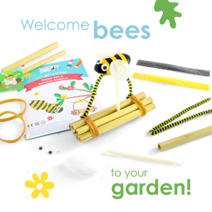 Honey Bee & Bamboo Beehive