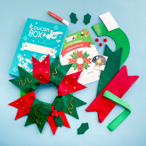 Packshot of toucanBox 'Christmas Wreath' Craft Activity